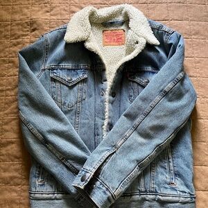 Men’s Levi Strauss & Co Sherpa Trucker Denim Jacket